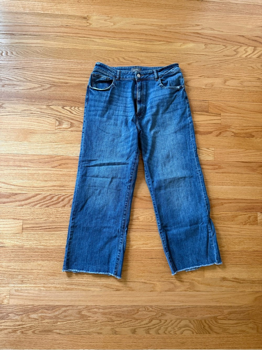 wild fable Wide-Leg Crop Jeans in Blue